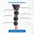 Hinged ROM Knee Brace, Post Op Knee Brace for Recovery Stabilization, ACL, MCL and PCL Injury, Adjustable Medical Orthopedic Support Stabilizer After Surgery, Women and Men