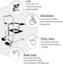 Electric Patient Lift Transfer Wheelchair