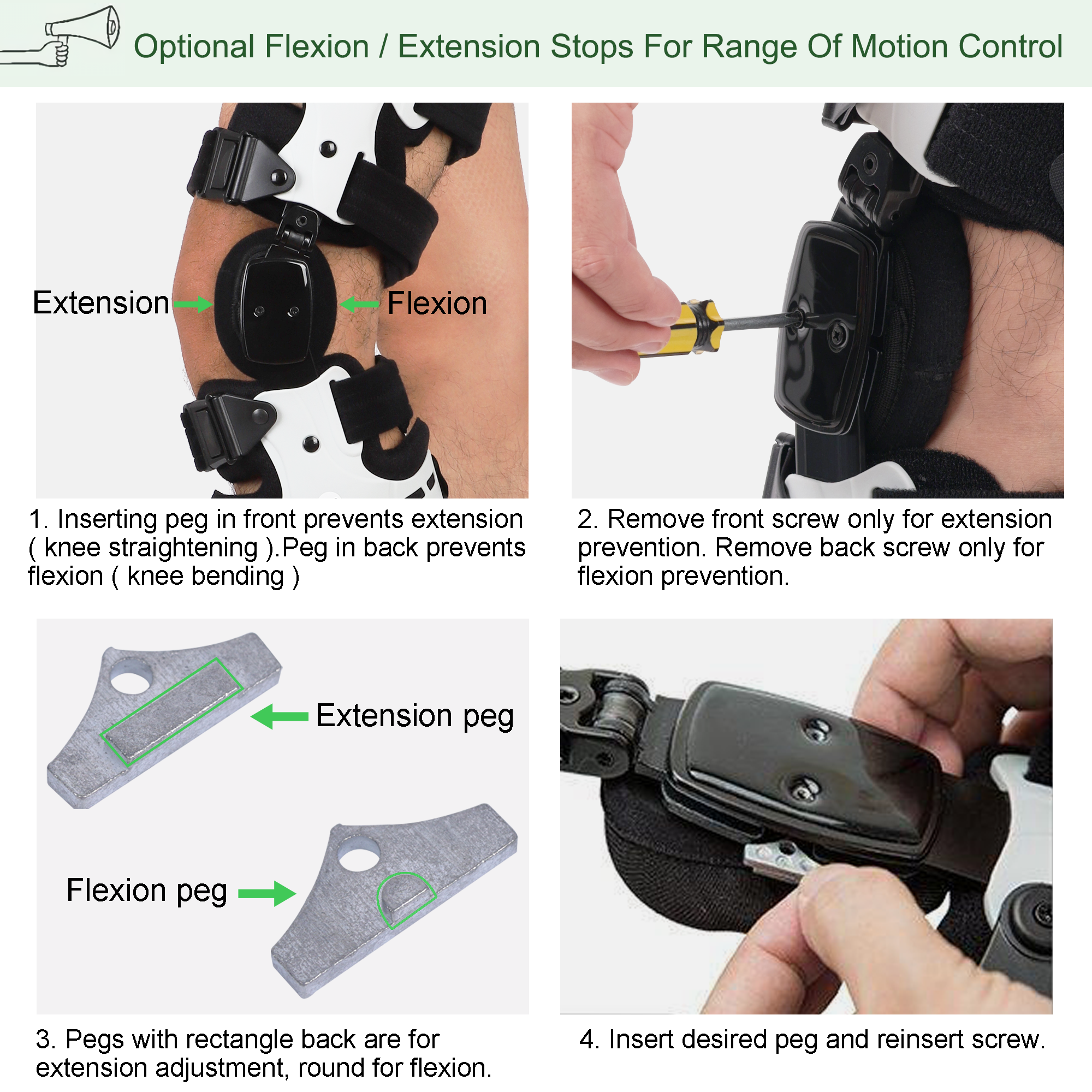 adjust knee brace