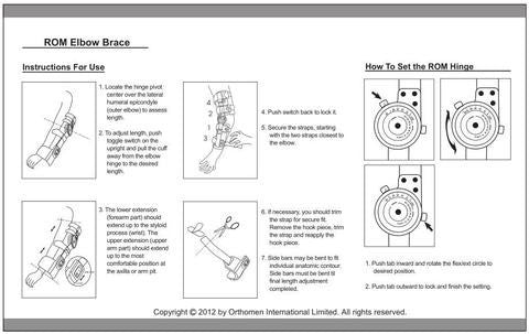 Hinged ROM Elbow Brace